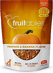 Fruitables Pumpkin & Banana Flavor Dog Treats, 12-oz bag