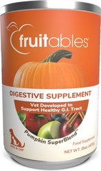 Fruitables Pumpkin SuperBlend Digestive Dog & Cat Supplement, 15-oz, case of 12