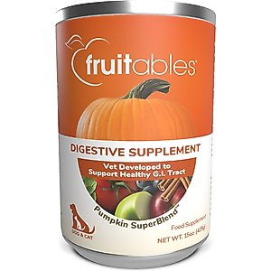 Fruitables Pumpkin SuperBlend Digestive Dog & Cat Supplement, 15-oz, case of 12