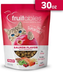 Fruitables Salmon & Cranberry Flavor Crunchy Cat Treats, 30-oz bag