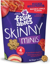 Fruitables Skinny Minis Apple Bacon Flavor Soft & Chewy Dog Treats, 12-oz bag