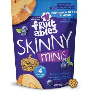 Fruitables Skinny Minis Pumpkin & Berry Flavor Dog Treats, 5-oz bag slide 1 of 9