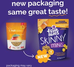 Fruitables Skinny Minis Pumpkin & Mango Flavor Soft & Chewy Dog Treats, 5-oz bag slide 2 of 9