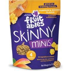 Fruitables Skinny Minis Pumpkin & Mango Flavor Soft & Chewy Dog Treats, 5-oz bag
