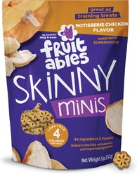Fruitables Skinny Minis Rotisserie Chicken Flavor Soft & Chewy Dog Treats, 5-oz bag