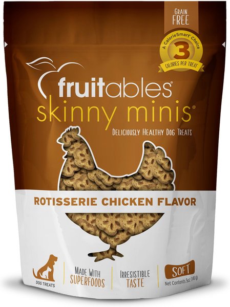 Fruitables Skinny Minis Rotisserie Chicken Flavor Soft & Chewy Dog Treats Fruitables Skinny Minis Rotisserie Chicken Flavor Soft & Chewy Dog Treats