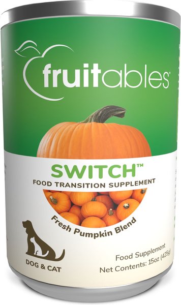 Show full view: Fruitables Switch Pet Food Transition Dog & Cat Supplement, 15-oz, case of 12 slide 1 of 11