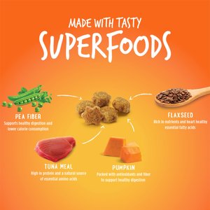 Fruitables Tuna & Pumpkin Flavor Crunchy Cat Treats, 30-oz bag