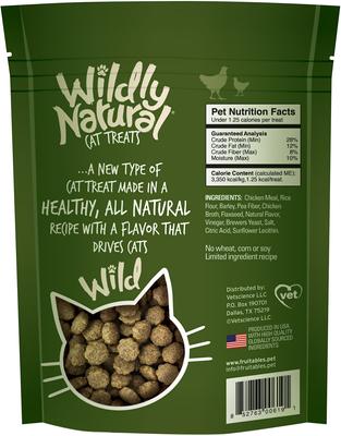 Show full view: Fruitables Wildly Natural Chicken Flavor Cat Treats, 2.5-oz bag slide 3 of 5