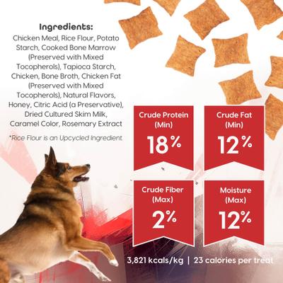 Show full view: Fuel Good Puppers Crunchy Chicken with Bone Marrow & Bone Broth High Protein Crunchy Dog Treats, 12-oz bag slide 4 of 11