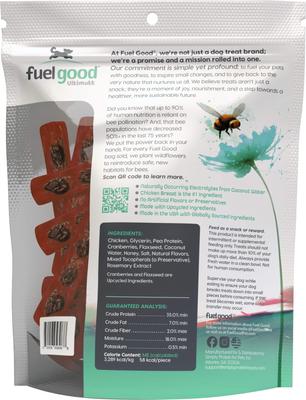 Show full view: Fuel Good Ultimutt Chicken Recipe with Cranberries & Flaxseed High Protein Soft & Chewy Dog Treats, 8-oz bag slide 3 of 10