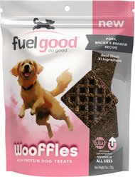 Fuel Good Wooffles Pork, Bacon & Banana Recipe High Protein Soft & Chewy Dog Treats, 11-oz bag