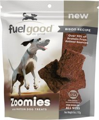 Fuel Good Zoomies Bison High Protein Soft & Chewy Dog Treats, 6-oz bag