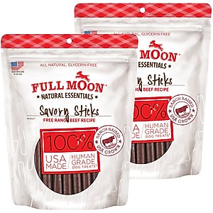 Full Moon All Natural Human Grade Beef Savory Sticks Dog Treats