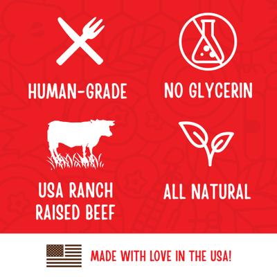 Show full view: Full Moon All Natural Human Grade Beef Savory Sticks Dog Treats, 44-oz bundle slide 6 of 8