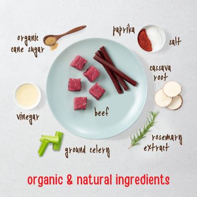 Show full view: Full Moon All Natural Human Grade Beef Savory Sticks Dog Treats, 44-oz bundle slide 4 of 8