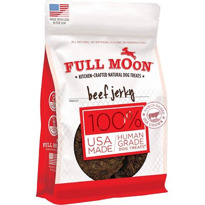 Full Moon Full Moon Beef Jerky Human-Grade Dog Treats, 11-oz bag