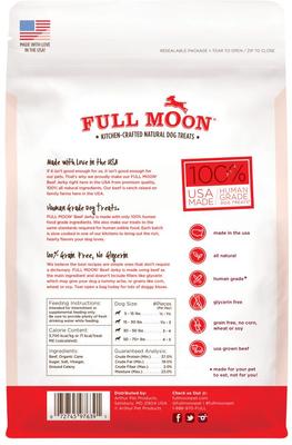 Show full view: Full Moon Chicken Jerky + Beef Jerky Dog Treats slide 7 of 10