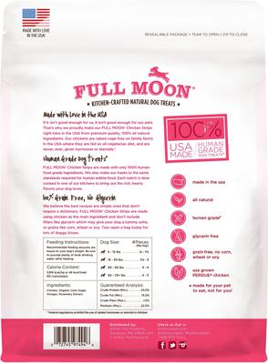 Show full view: Full Moon Chicken Strips Grain-Free Dog Treats, 24-oz bag slide 3 of 9