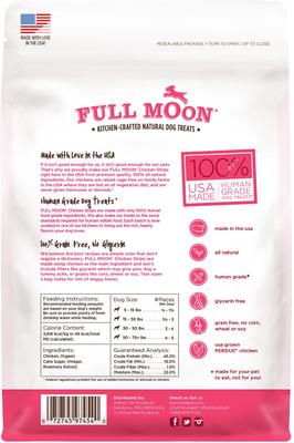 Show full view: Full Moon Chicken Strips Grain-Free Dog Treats, 6-oz bag slide 3 of 9