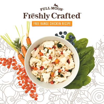 Show full view: Full Moon Freshly Crafted Homestead Turkey Recipe + Free Range Chicken Recipe + Ranch Raised Beef Recipe Grain-Free Adult Frozen Dog Food, 4-lb bags slide 7 of 10