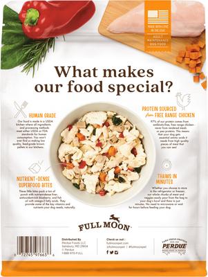 Show full view: Full Moon Freshly Crafted Homestead Turkey Recipe + Free Range Chicken Recipe + Ranch Raised Beef Recipe Grain-Free Adult Frozen Dog Food, 4-lb bags slide 6 of 10