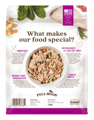 Show full view: Full Moon Freshly Crafted Homestead Turkey Recipe Grain-Free Adult Frozen Dog Food, 8-lb bundle slide 3 of 10