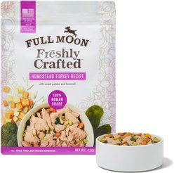 Full Moon Freshly Crafted Homestead Turkey Recipe Grain-Free Adult Frozen Dog Food, 4-lb bag