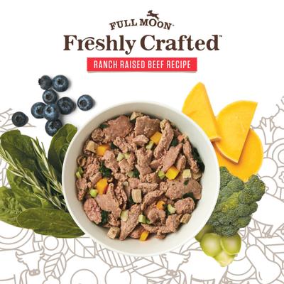 Show full view: Full Moon Freshly Crafted Ranch Raised Beef Recipe Grain-Free Adult Frozen Dog Food, 16-lb bundle slide 4 of 10