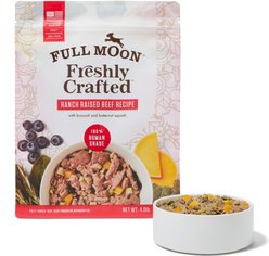 Full Moon Freshly Crafted Ranch Raised Beef Recipe Grain-Free Adult Frozen Dog Food, 4-lb bag