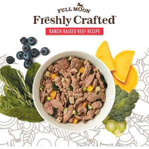 Full Moon Freshly Crafted Ranch Raised Beef Recipe Grain-Free Adult Frozen Dog Food, 4-lb bag