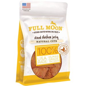 Full Moon Natural Cuts Sliced Chicken Jerky Human-Grade Dog Treats, 12-oz bag