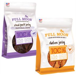 Full Moon Natural Cuts Sliced Pork Jerky + Chicken Jerky Dog Treats