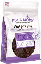 Full Moon Natural Cuts Sliced Pork Jerky Human-Grade Dog Treats, 10-oz bag