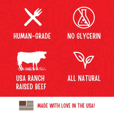 Show full view: Full Moon Natural Essentials Jerky Tenders Beef Recipe Human-Grade Dog Treats, 24-oz bag slide 7 of 9