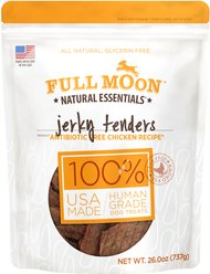 Full Moon Natural Essentials Jerky Tenders Chicken Recipe Human-Grade Dog Treats, 26-oz bag