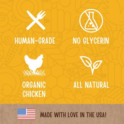 Show full view: Full Moon Organic Chicken Jerky Human-Grade Dog Treats, 16-oz bag slide 6 of 9