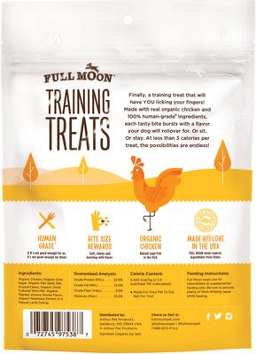 Show full view: Full Moon Organic Chicken Training Grain-Free Dog Treats, 6-oz bag slide 3 of 10