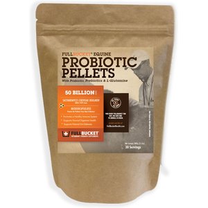 FullBucket Health Equine Probiotic Pellets Extra Strength Horse Supplement, 2.4-lb bag