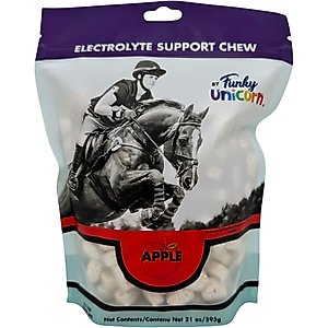 Funky Unicorn Apple Electrolyte Cubes Horse Supplement, 21-oz pouch