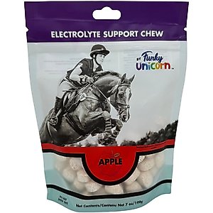 Funky Unicorn Apple Electrolyte Cubes Horse Supplement, 7-oz pouch