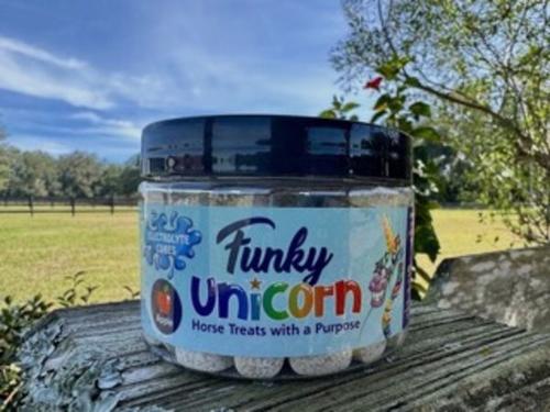 Show full view: Funky Unicorn Apple Electrolyte Cubes Horse Supplement, 7-oz pouch slide 6 of 7