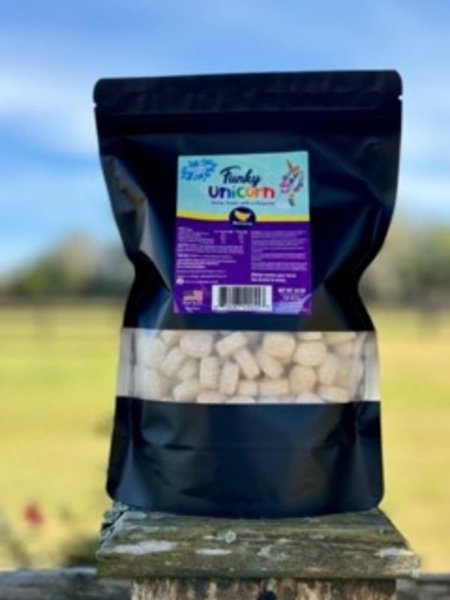 Show full view: Funky Unicorn Banana Electrolyte Cubes Horse Supplement, 21-oz pouch slide 7 of 8