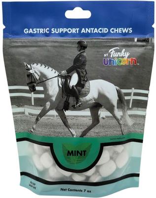 Show full view: Funky Unicorn Gastric Support Antacid Mint Chew Horse Supplement, 7-oz pouch slide 1 of 5