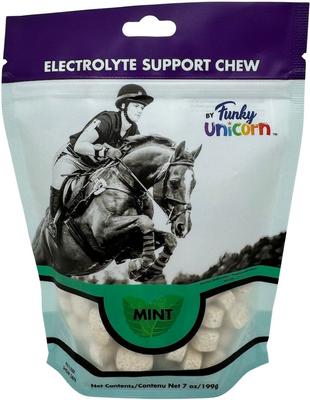Show full view: Funky Unicorn Mint Electrolyte Cubes Horse Supplement, 7-oz pouch slide 1 of 6