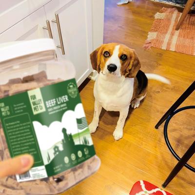 Show full view: Fur Valley Beef Liver Freeze-Dried Dog & Cat Treats, 12-oz jar slide 7 of 7