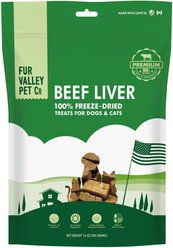 Fur Valley Beef Liver Freeze-Dried Dog & Cat Treats, 14-oz bag
