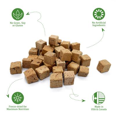 Show full view: Fur Valley Beef Liver Grain-Free Freeze-Dried Dog Treats, 3-oz bag slide 4 of 8