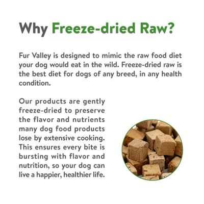 Show full view: Fur Valley Beef Liver Grain-Free Freeze-Dried Dog Treats, 3-oz bag slide 6 of 8