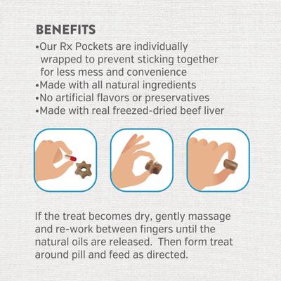 Show full view: Fur Valley Rx Pockets Peanut Butter Dog Treats, 5.3-oz bag slide 6 of 7